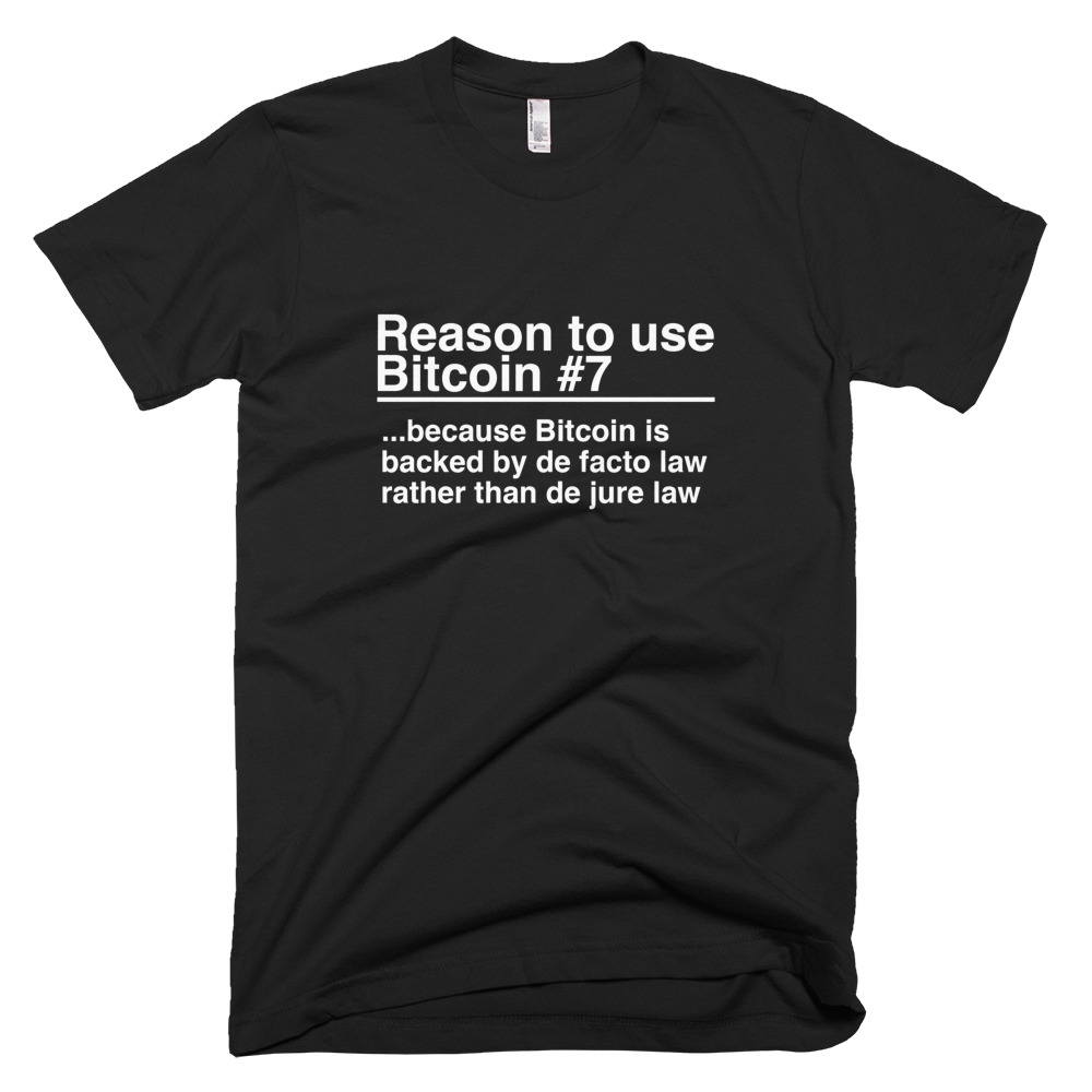 Reason To Use Bitcoin #7: The Classic T-Shirt