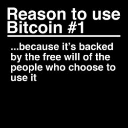 Reason To Use Bitcoin #1 Sticker