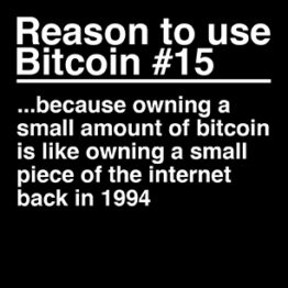 Reason To Use Bitcoin #15 Sticker