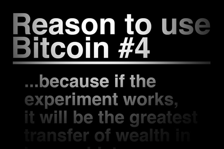 Bitcoin will be the greatest transfer of wealth in history