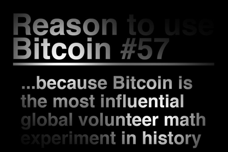 Bitcoin is a global volunteer math experiment