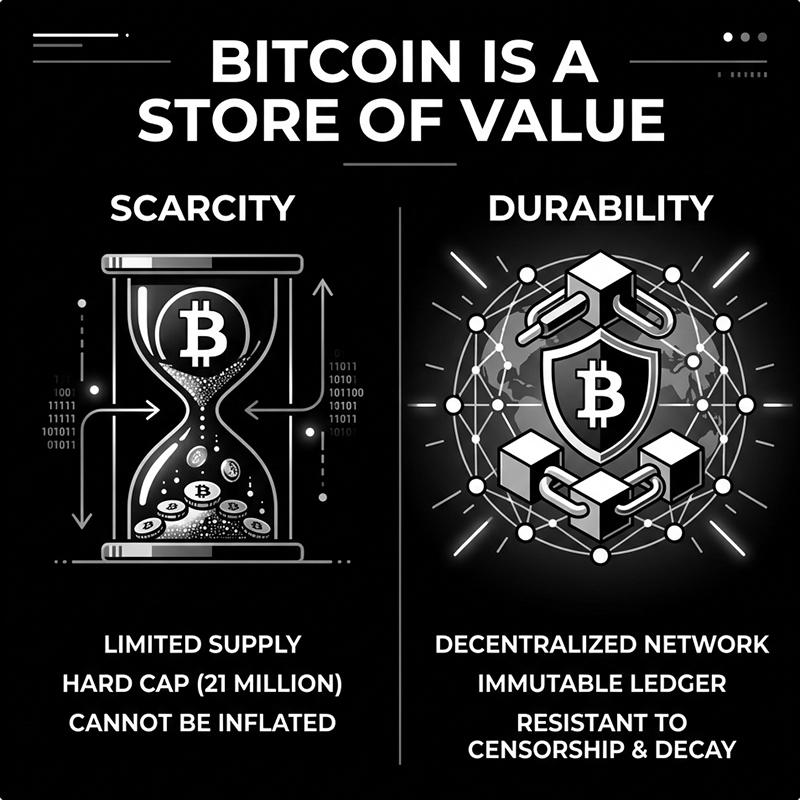 Bitcoin is a store of value