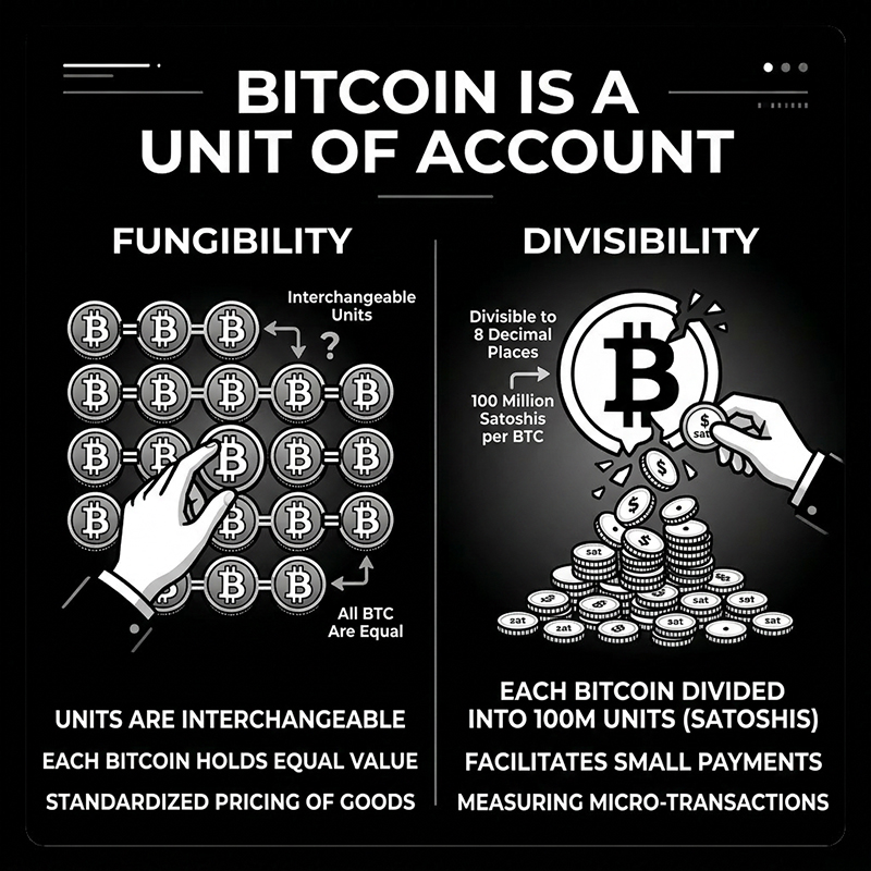 Bitcoin is a unit of account