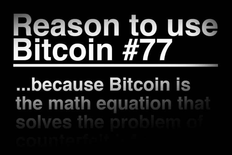 Bitcoin verifies digital truth