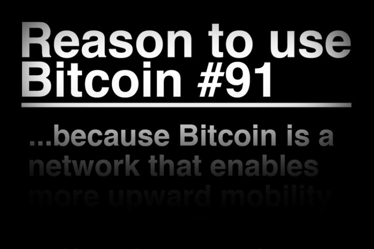 Bitcoin enables economic mobility
